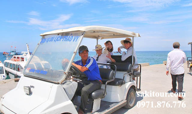 Thuê xe điện trên Đảo Bé Lý Sơn