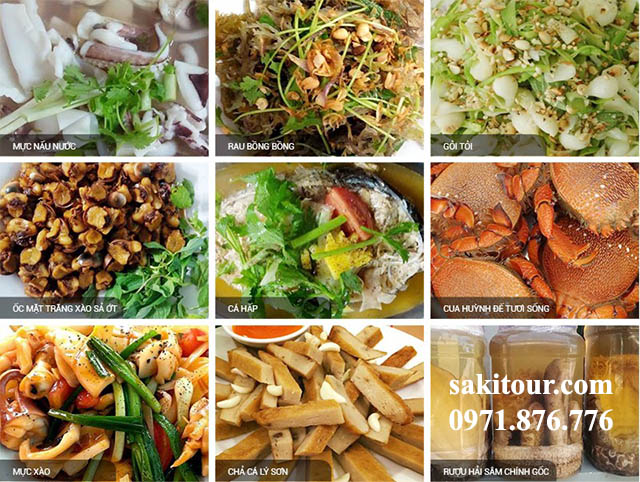 Những món ăn đặc sản Lý Sơn tại nhà hàng Xuân Truyền